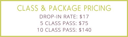 Class Packages at Adeline Yoga